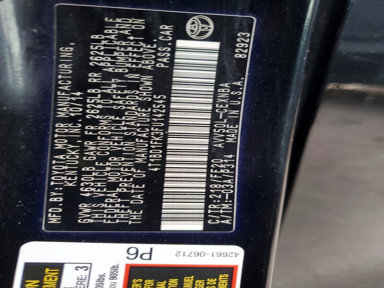 2015 Toyota Camry Hybrid