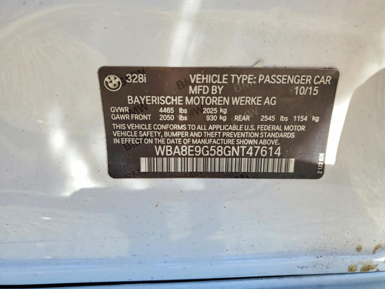 2016 BMW 328 i Sulev