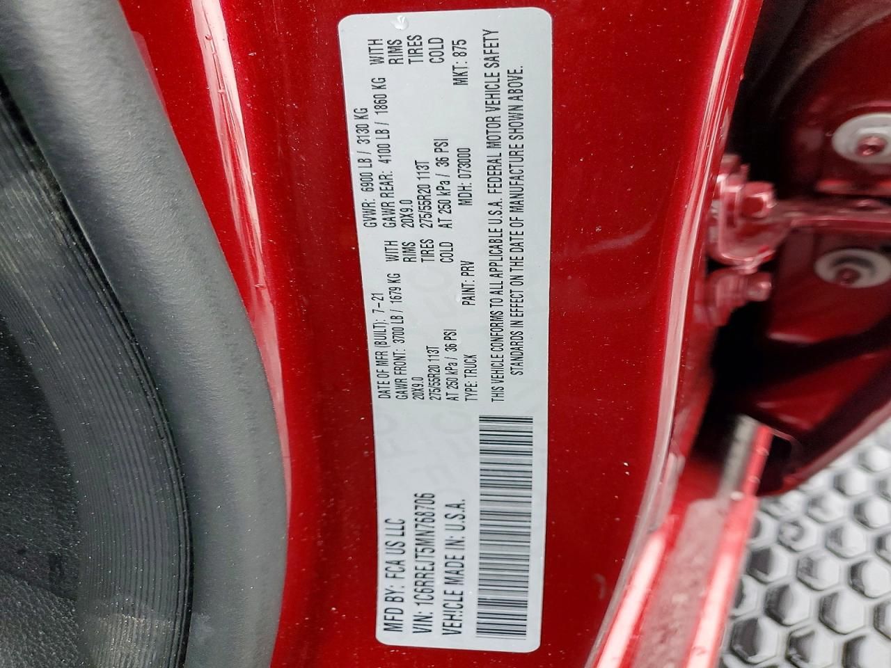 2021 Dodge 1500 Laramie