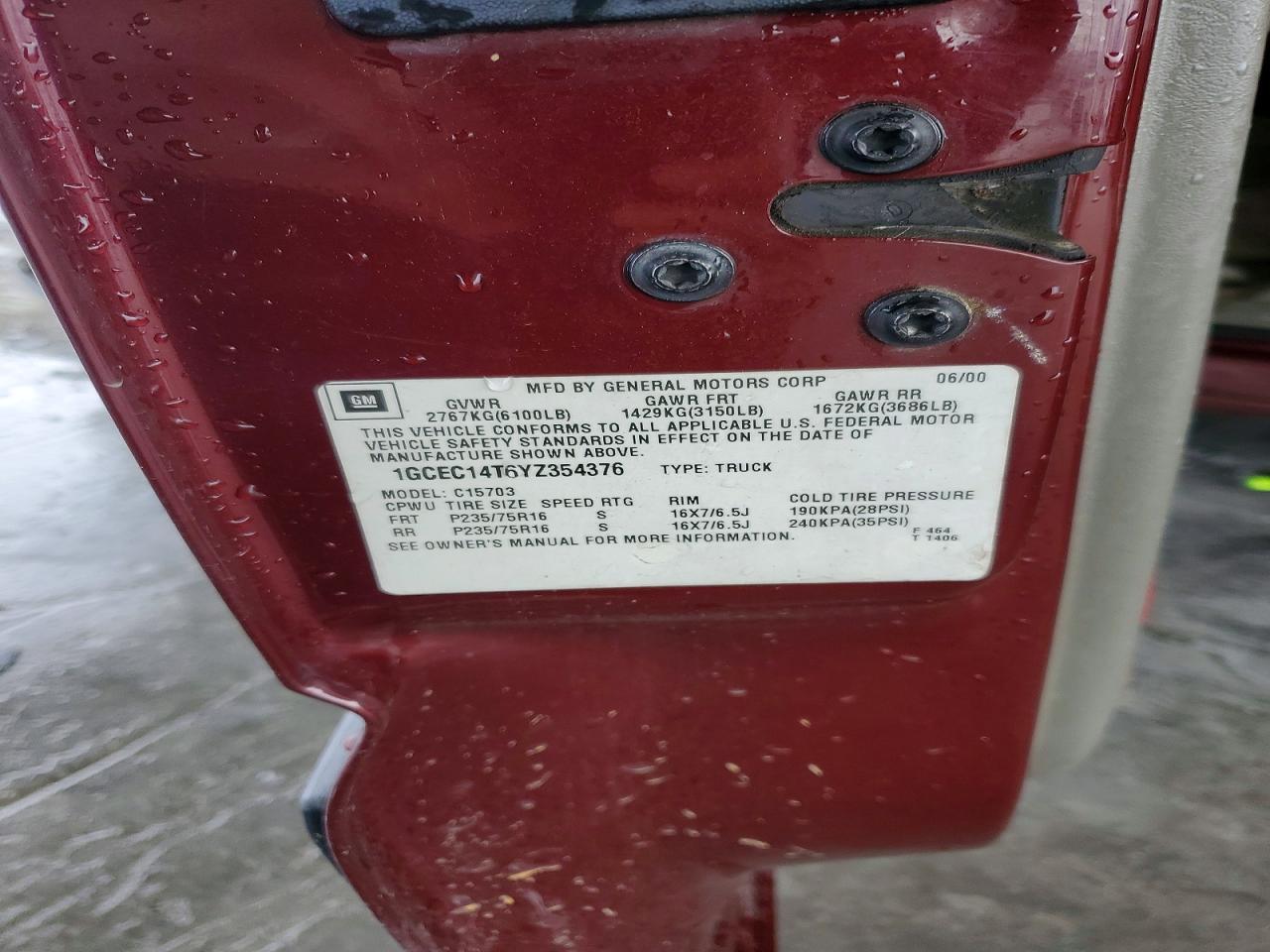 2000 Chevrolet Silverado C1500