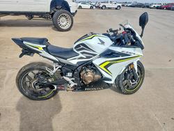 Salvage motorcycles for sale at Wilmer, TX auction: 2021 Honda CBR500 RA