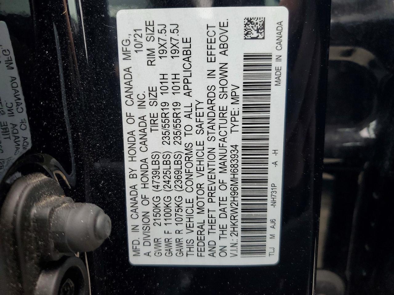 2021 Honda Cr-v Touring