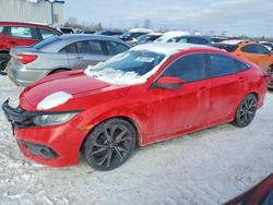Salvage cars for sale from Copart Central Square, NY: 2019 Honda Civic Sport