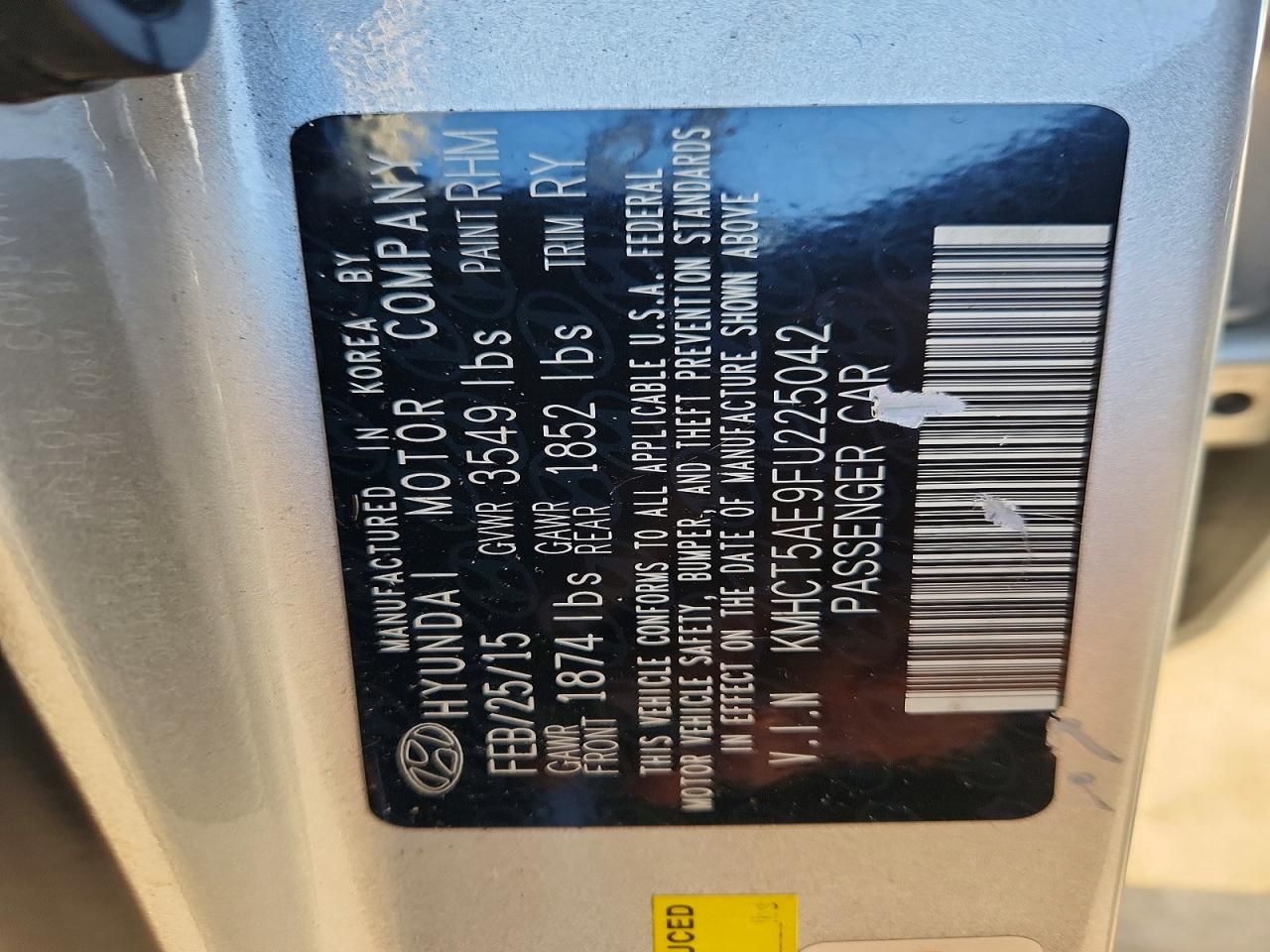 2015 Hyundai Accent gs