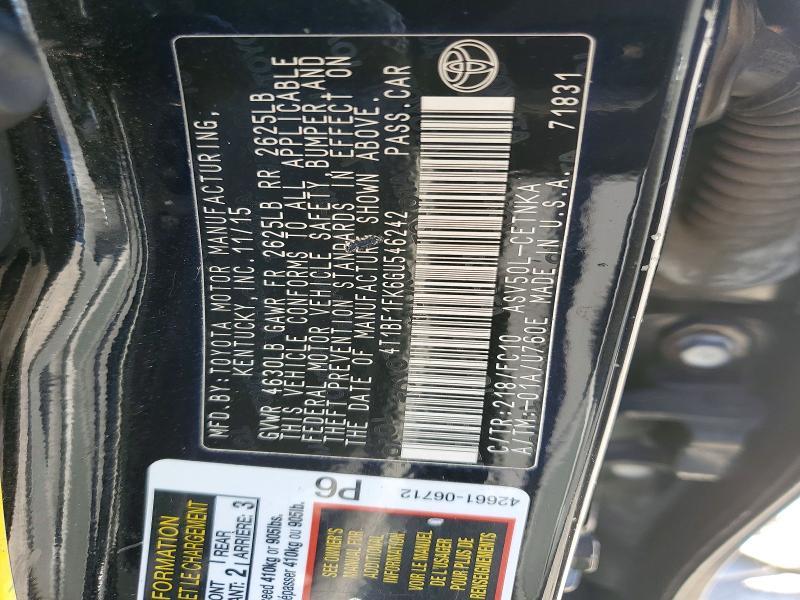 2016 Toyota Camry le