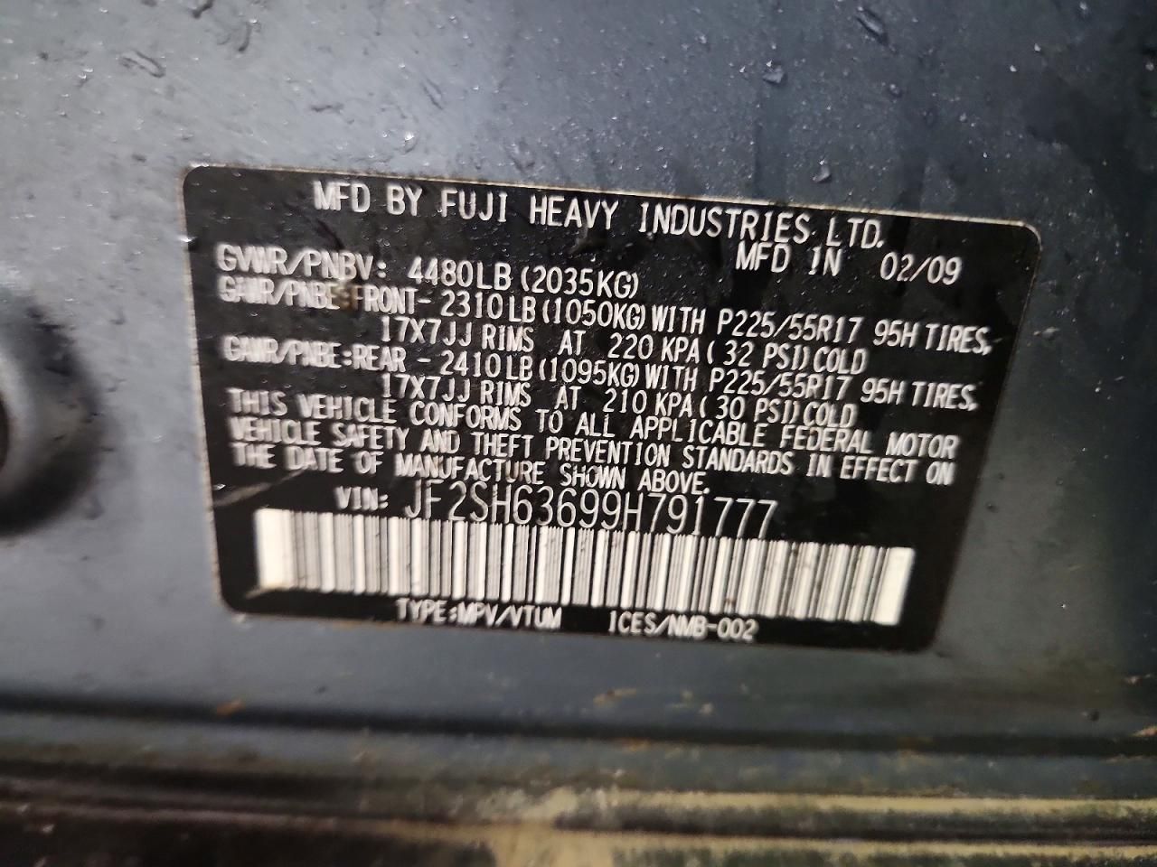 2009 Subaru Forester 2.5x Premium