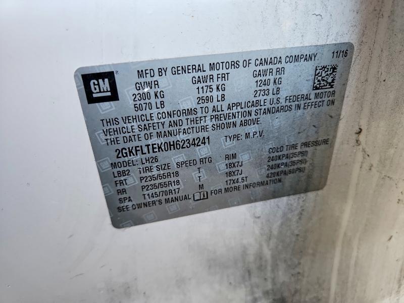 2017 GMC Terrain sle