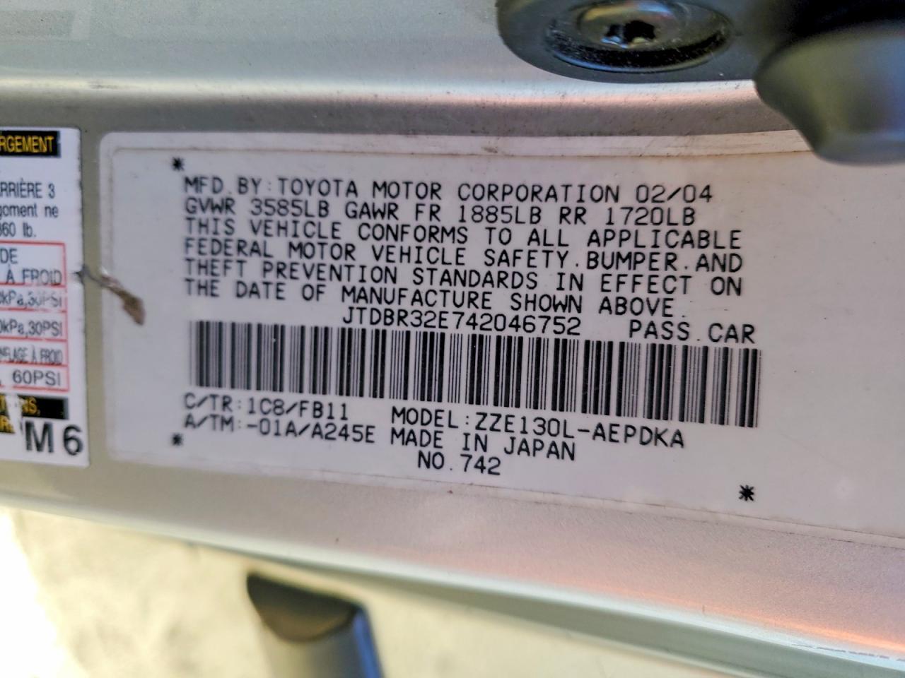 2004 Toyota Corolla ce