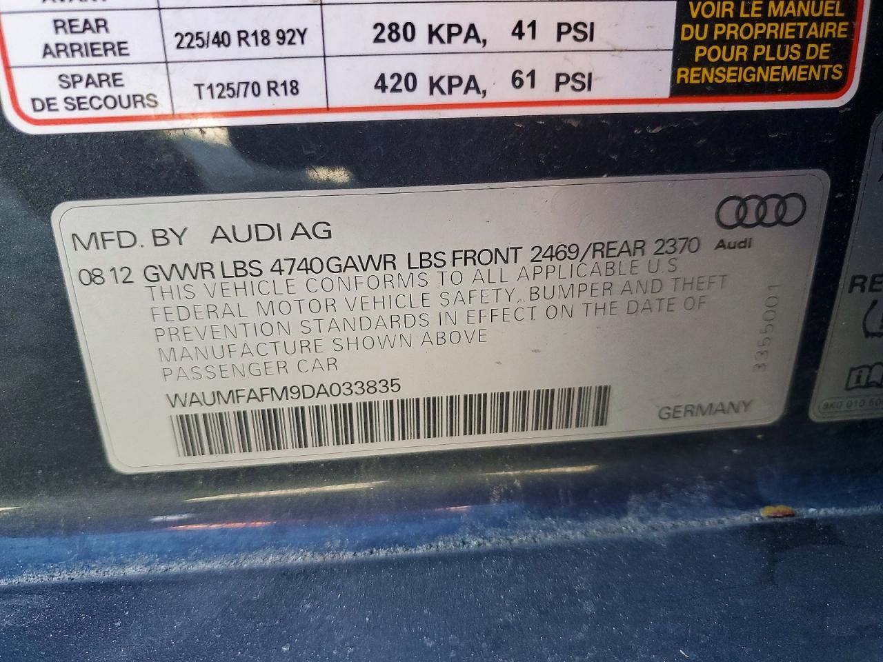 2013 Audi A3 Premium Plus