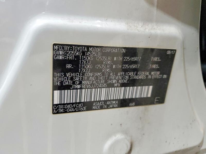 2018 Toyota Rav4 xle