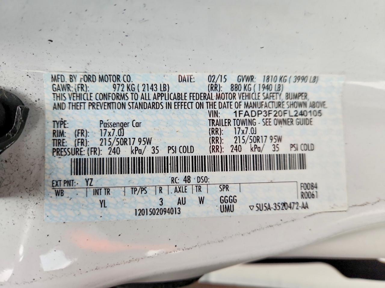 2015 Ford Focus se