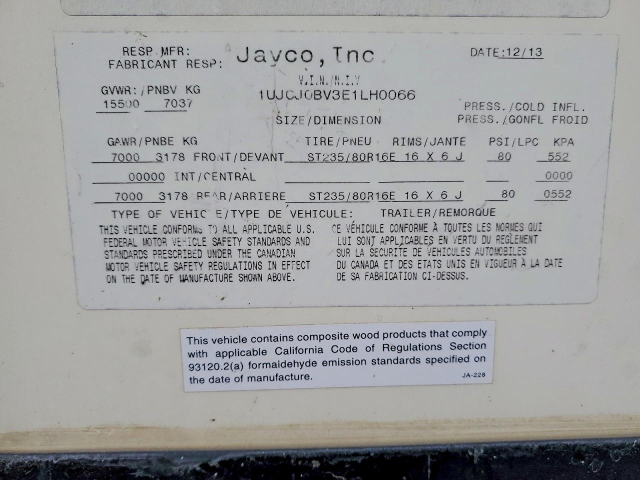 2014 Jayco Eagle Premier Camper