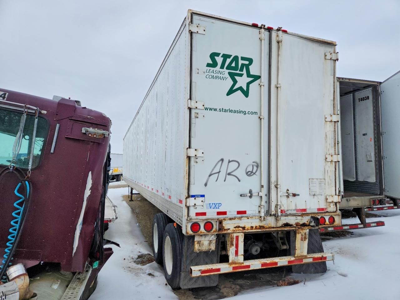 2001 Hyundai Translead VI2350152J8A DRY Van Trailer