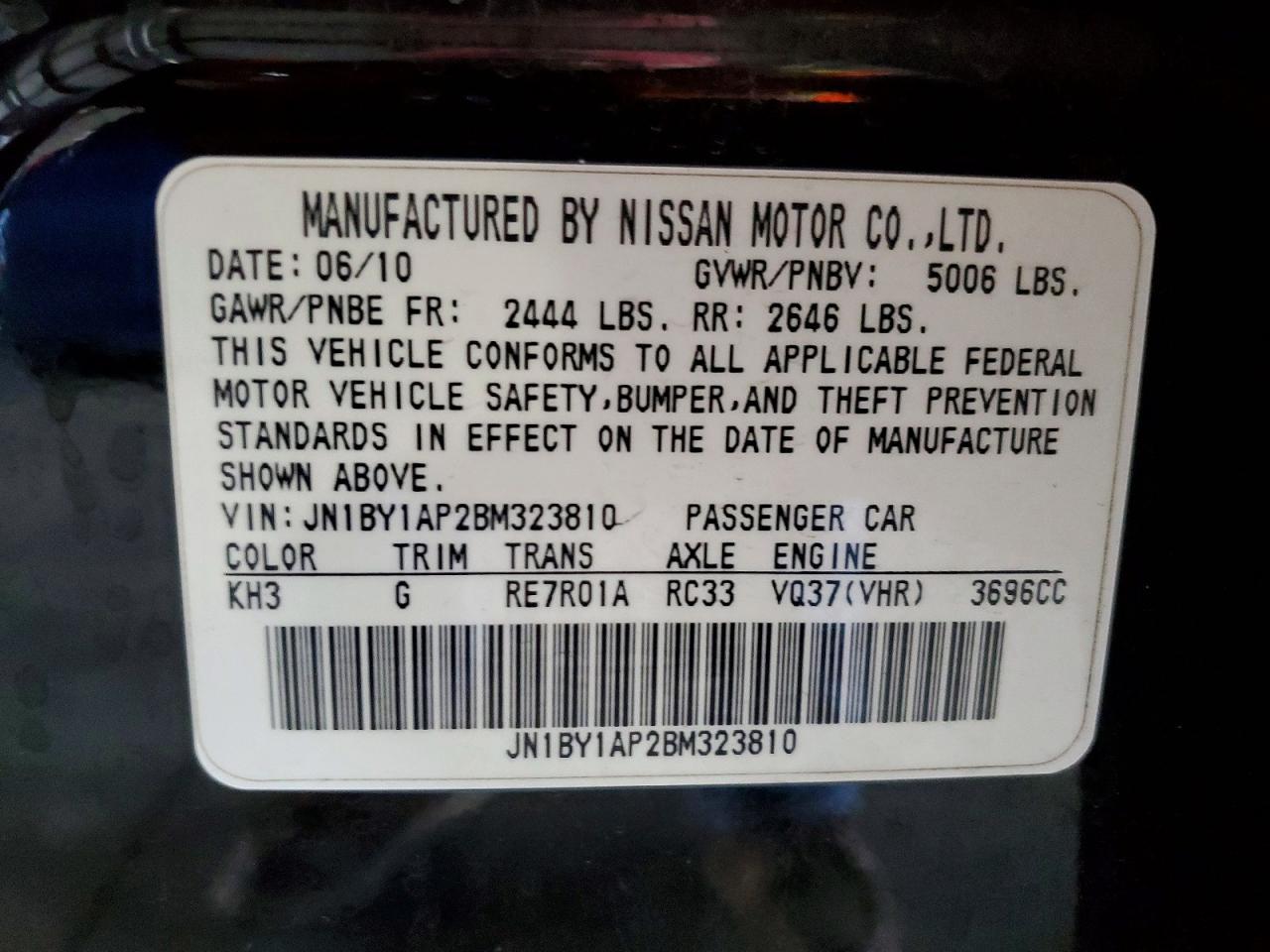2011 Infiniti M37