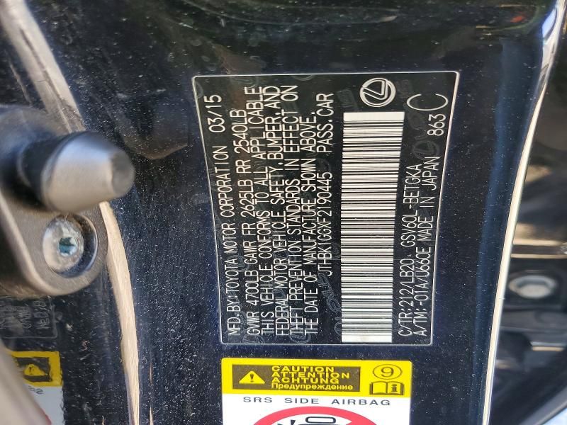 2015 Lexus Es 350 Base