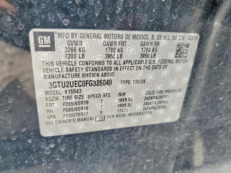 2015 GMC Sierra K1500 SLE