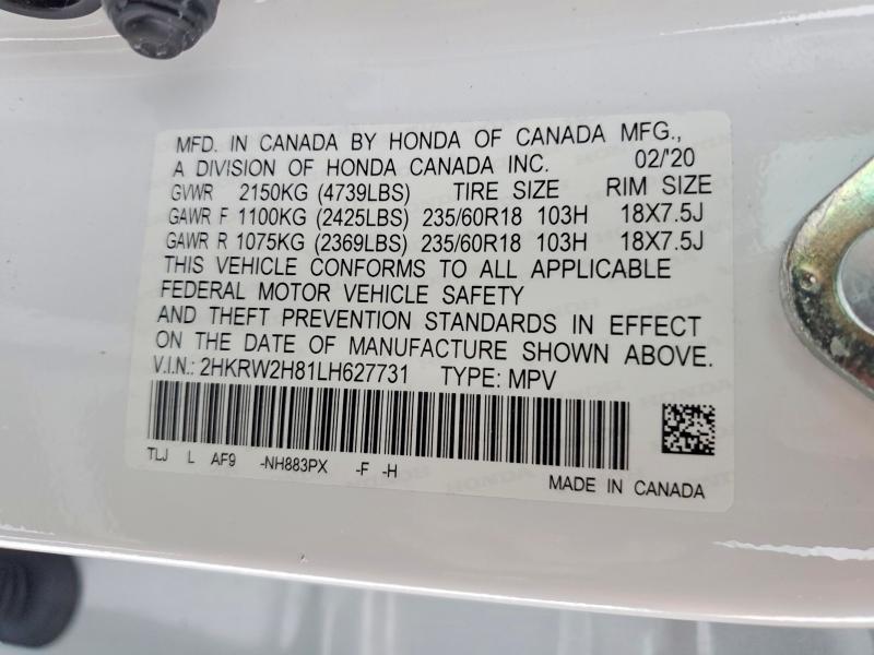 2020 Honda Cr-v exl