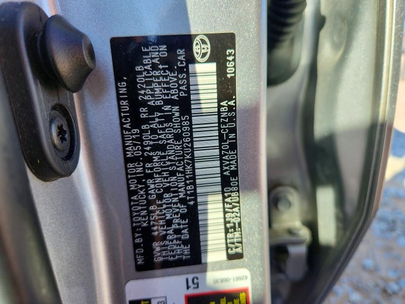 2019 Toyota Camry l