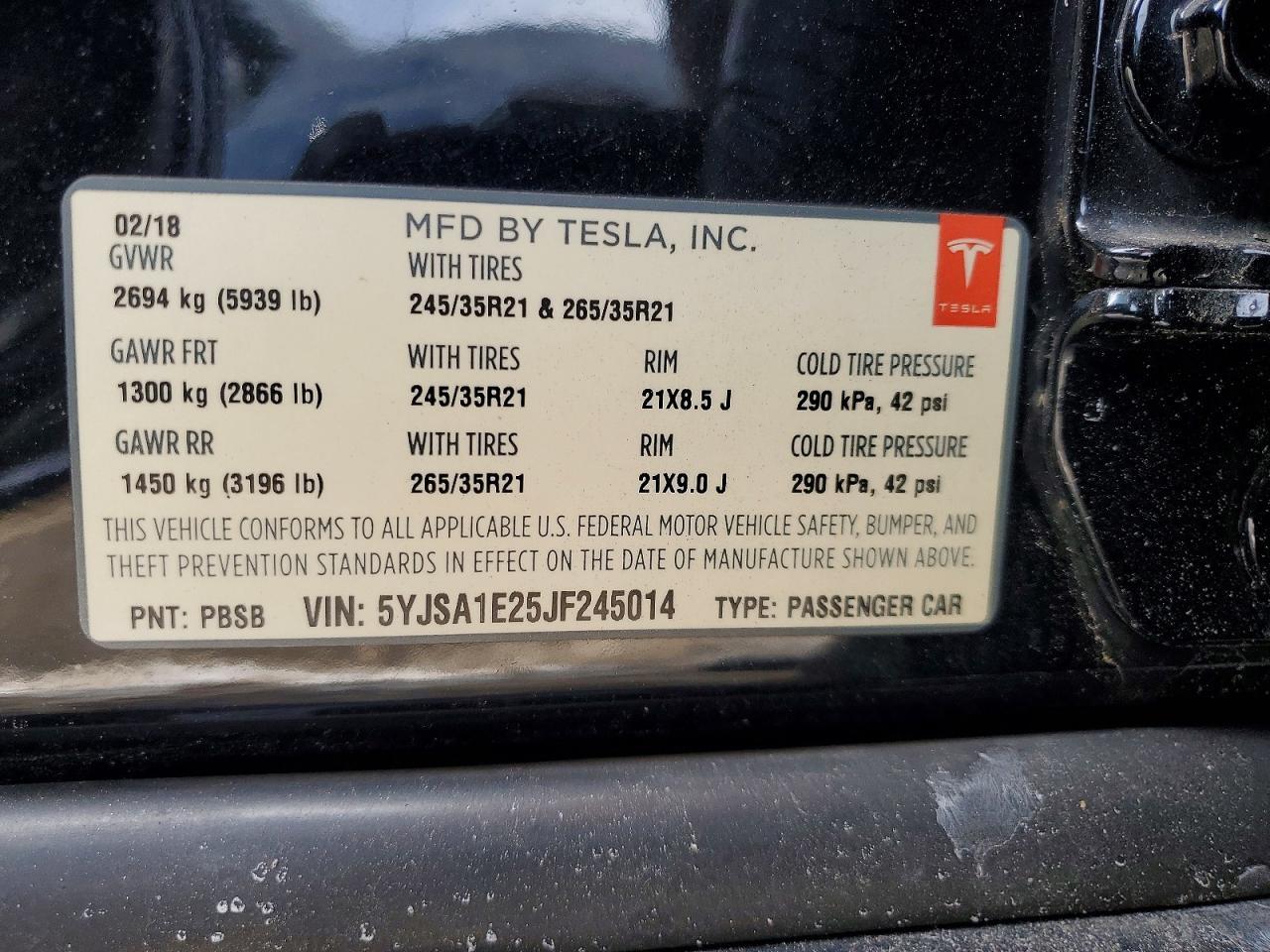 2018 Tesla Model s