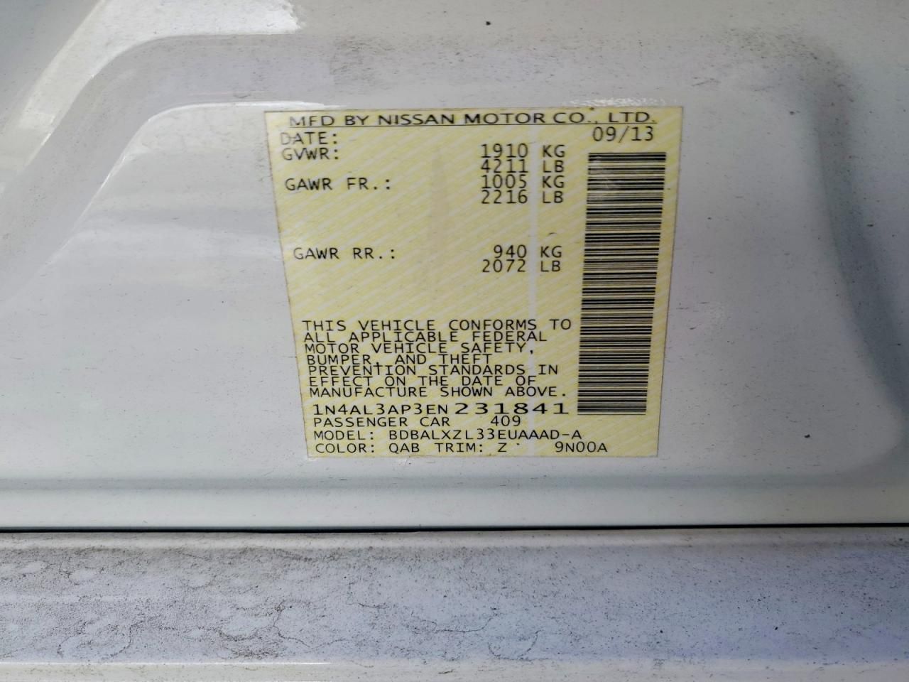 2014 Nissan Altima 2.5