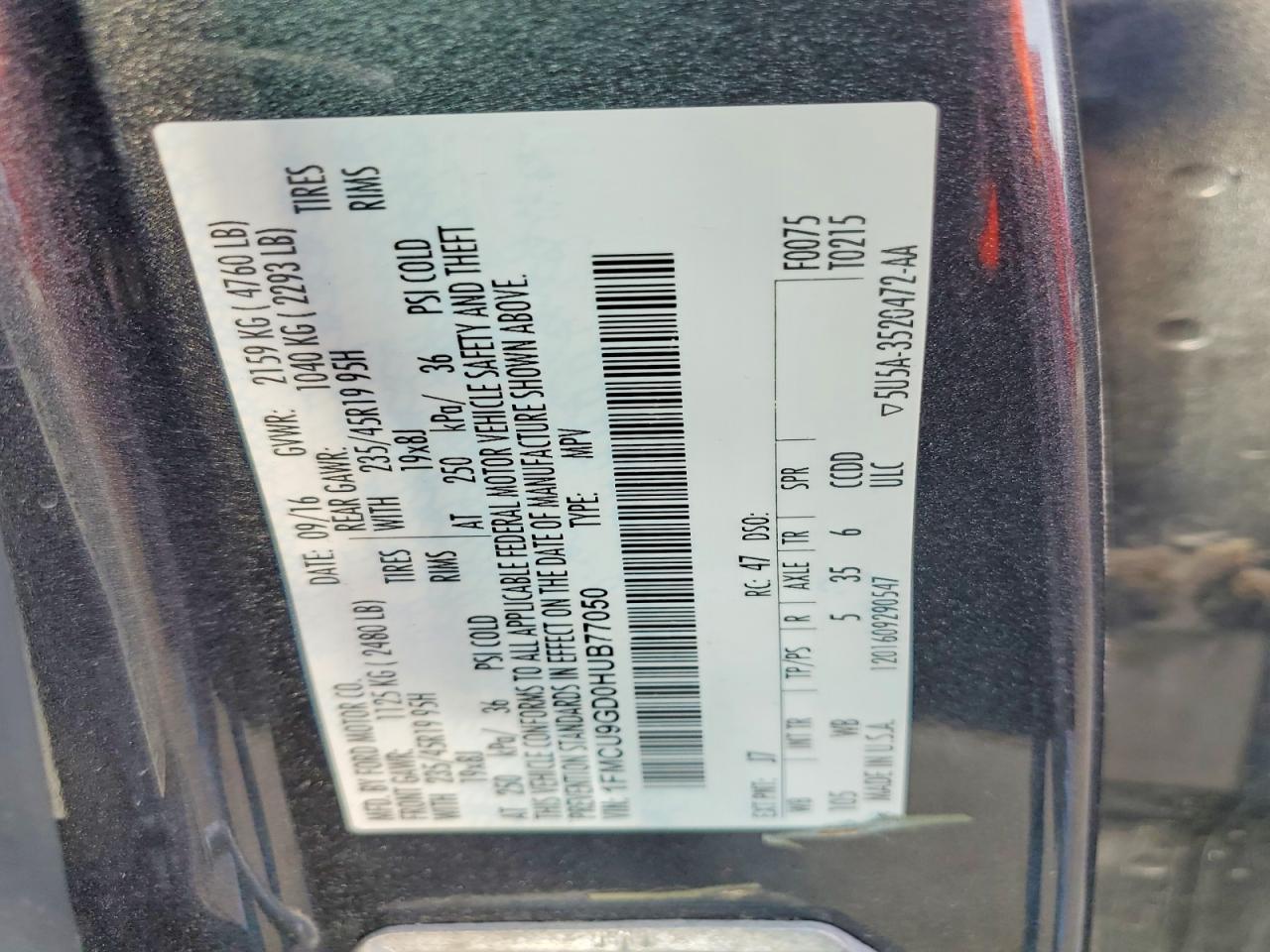 2017 Ford Escape se