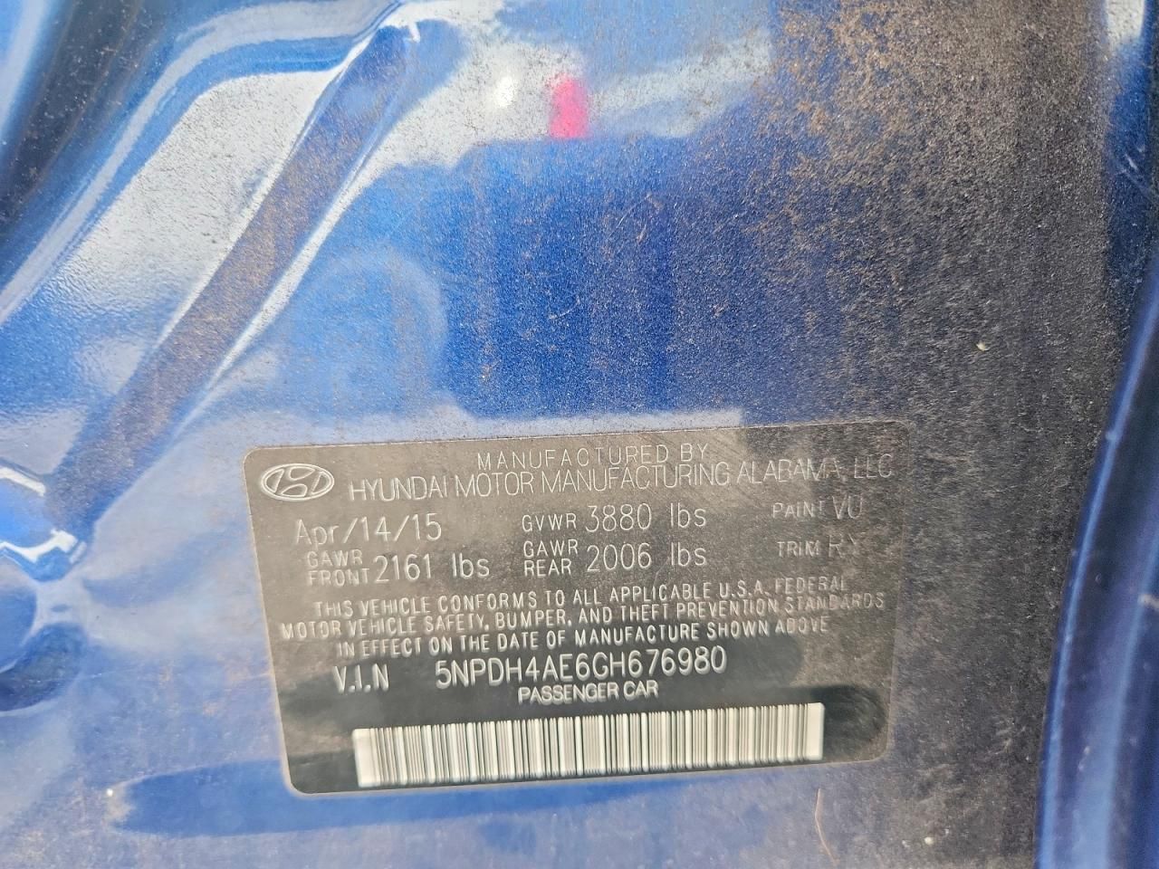 2016 Hyundai Elantra se