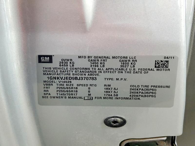 2011 Chevrolet Traverse lt