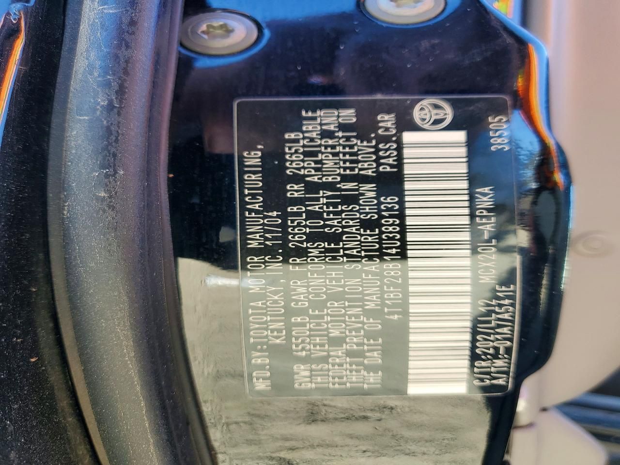 2004 Toyota Avalon xl