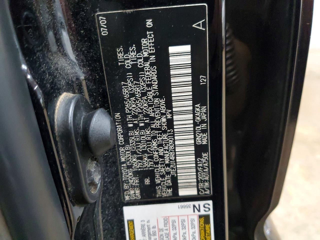 2007 Toyota 4runner SR5