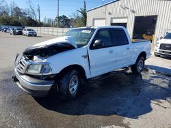 Salvage trucks for sale at Savannah, GA auction: 2003 Ford F150 Supercrew