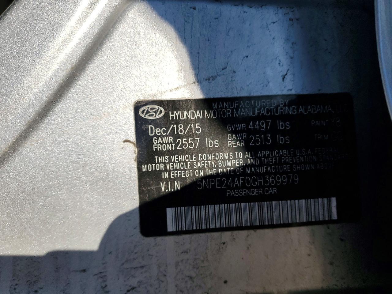 2016 Hyundai Sonata se