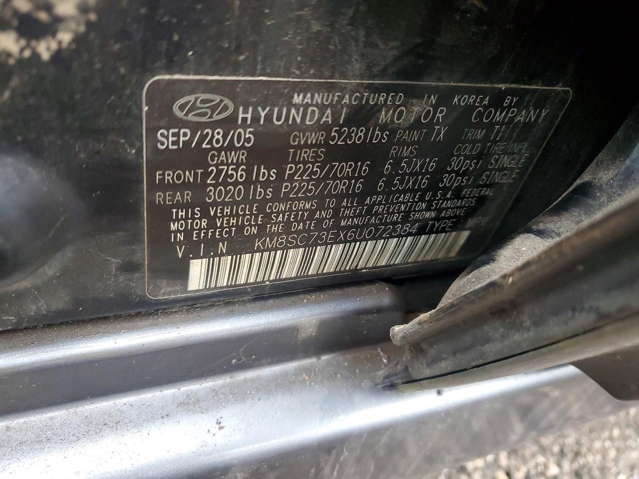 2006 Hyundai Santa fe gls