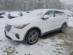 Hyundai salvage cars for sale: 2018 Hyundai Santa fe se Ultimate