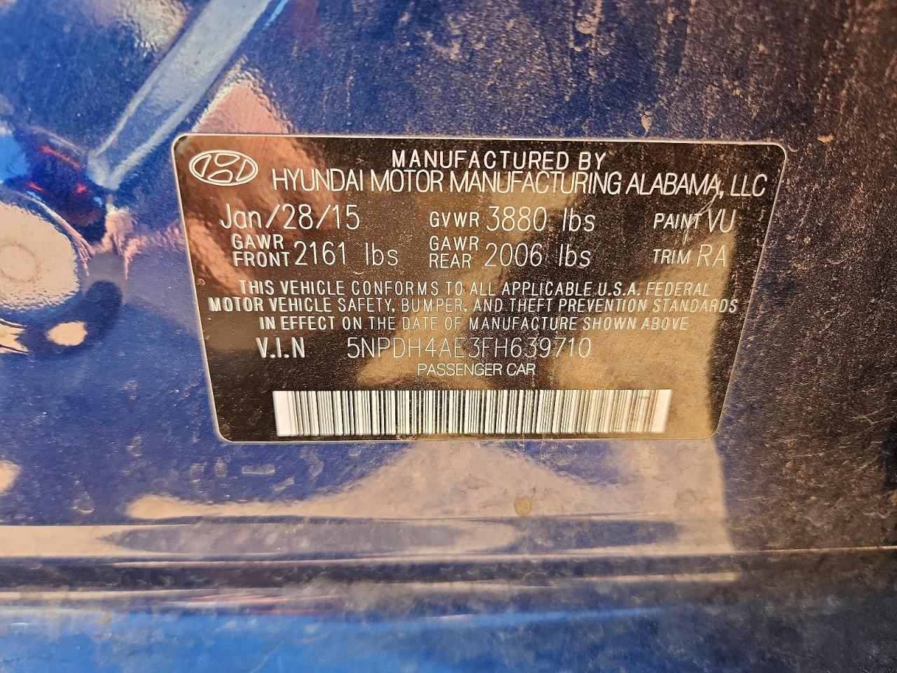2015 Hyundai Elantra se