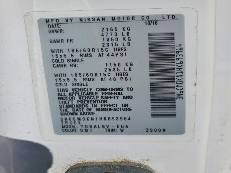 2017 Nissan Nv200 2.5s