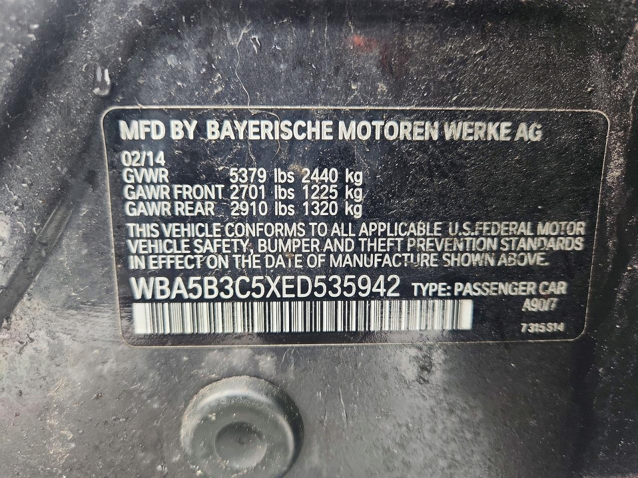 2014 BMW 535 xi