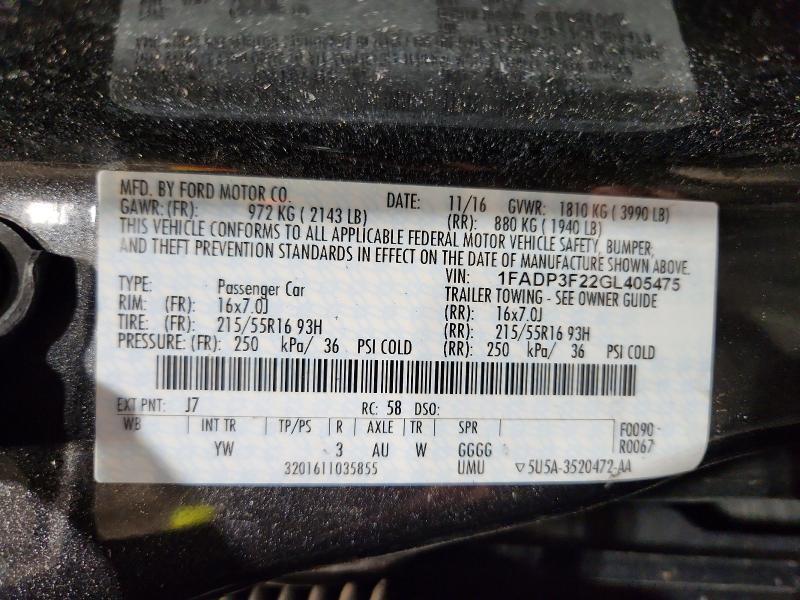 2016 Ford Focus se