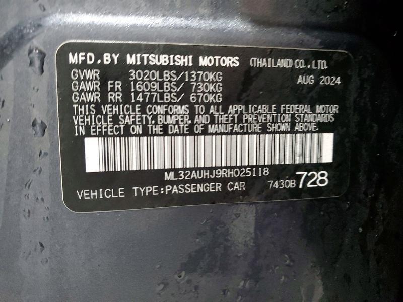 2024 Mitsubishi Mirage es
