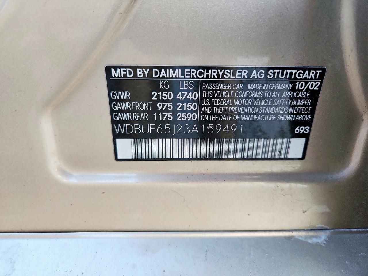 2003 Mercedes-Benz E 320