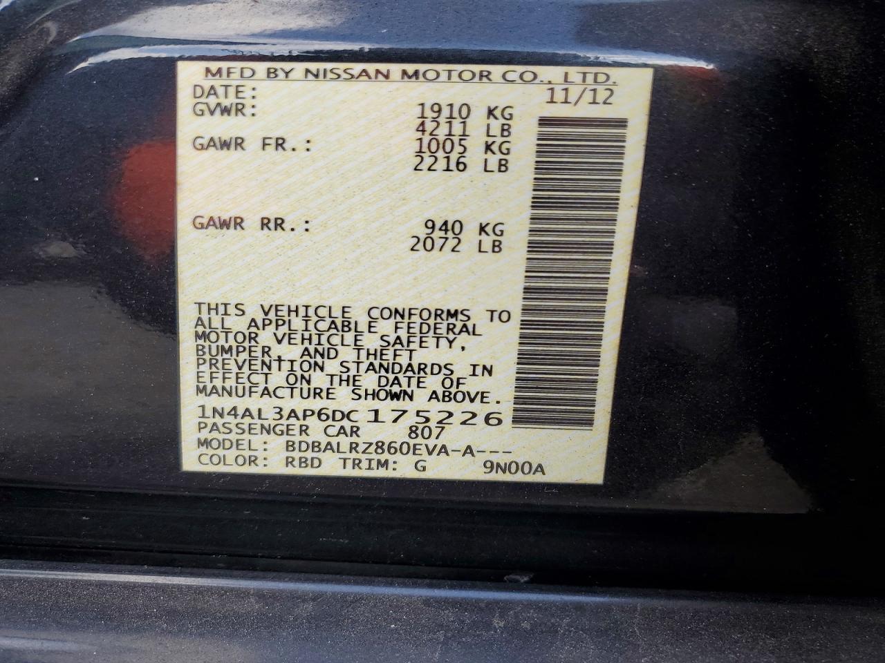 2013 Nissan Altima 2.5