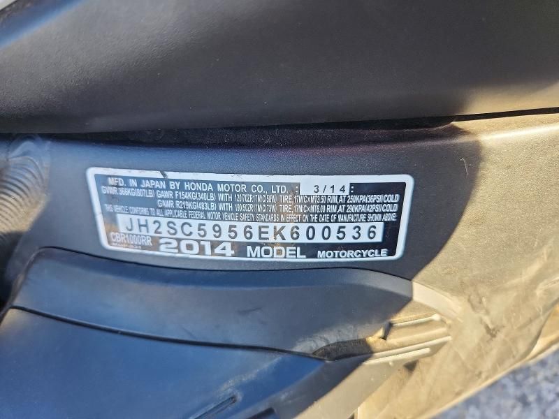 2014 Honda Cbr1000 rr