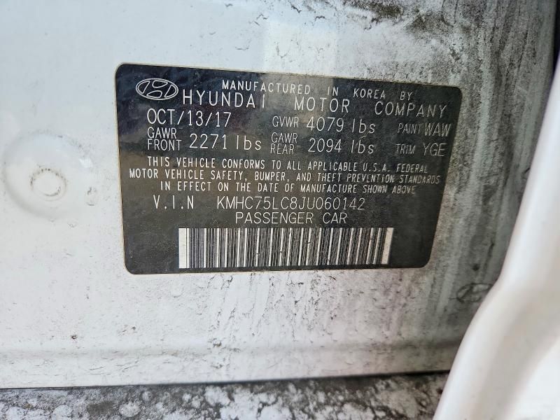 2018 Hyundai Ioniq sel