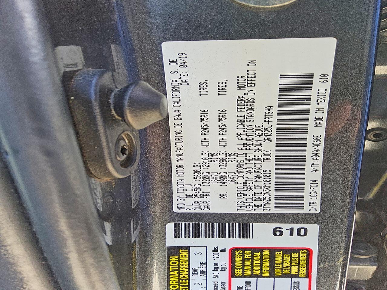 2019 Toyota Tacoma SR5 V6