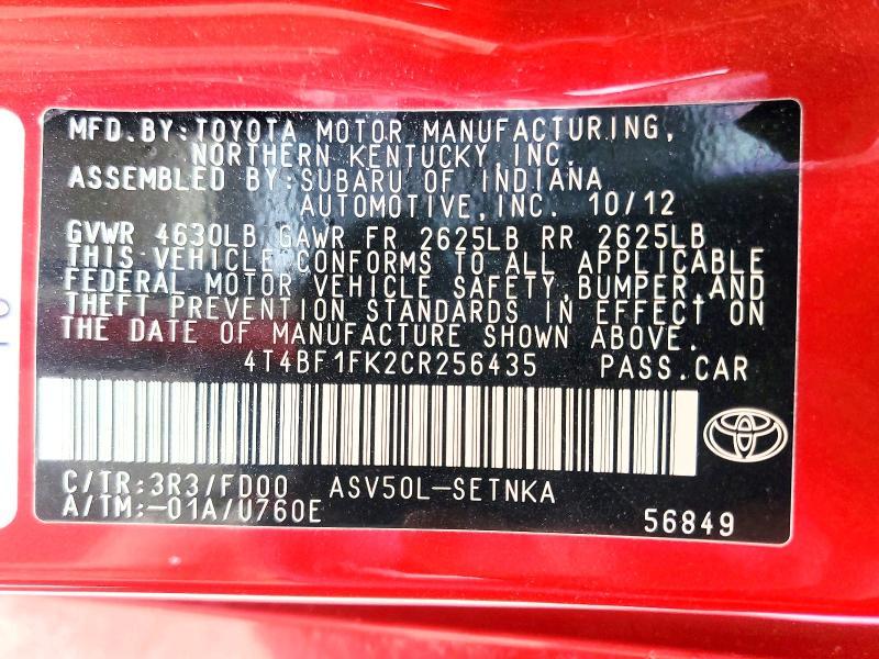 2012 Toyota Camry Base