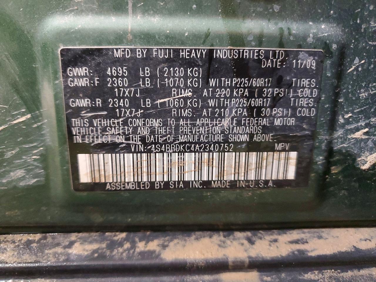2010 Subaru Outback
