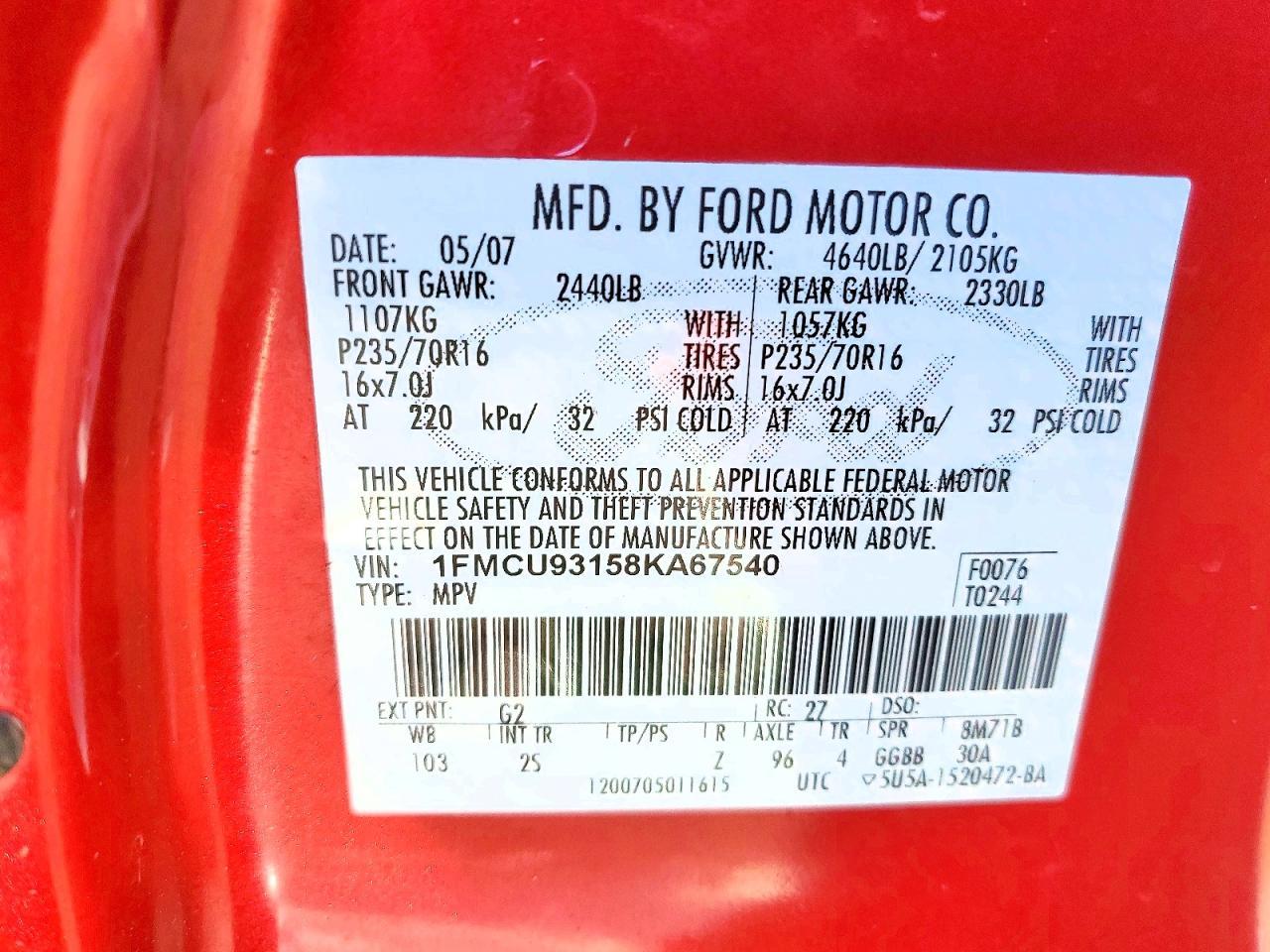 2008 Ford Escape xlt