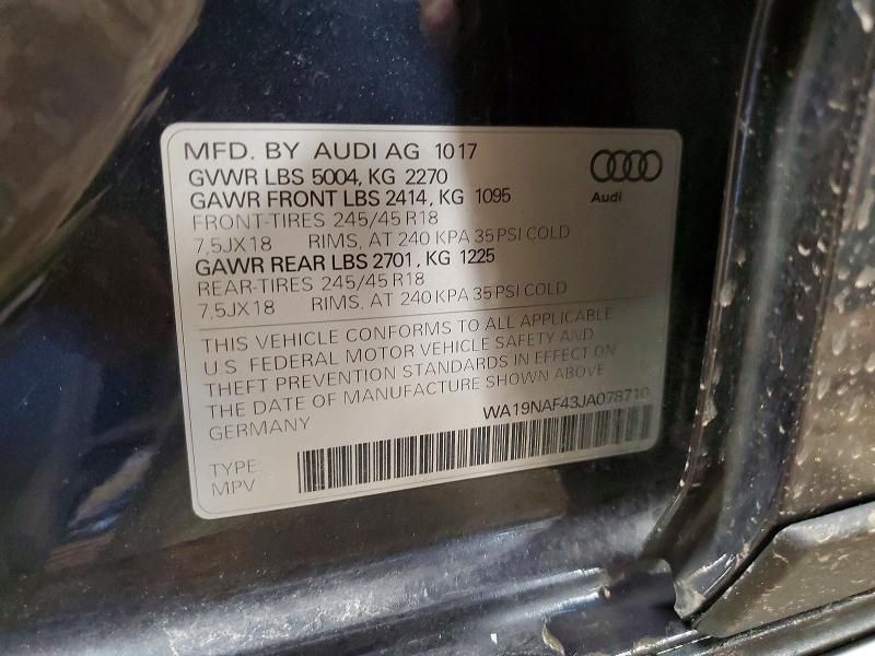 2018 Audi A4 Allroad Prestige