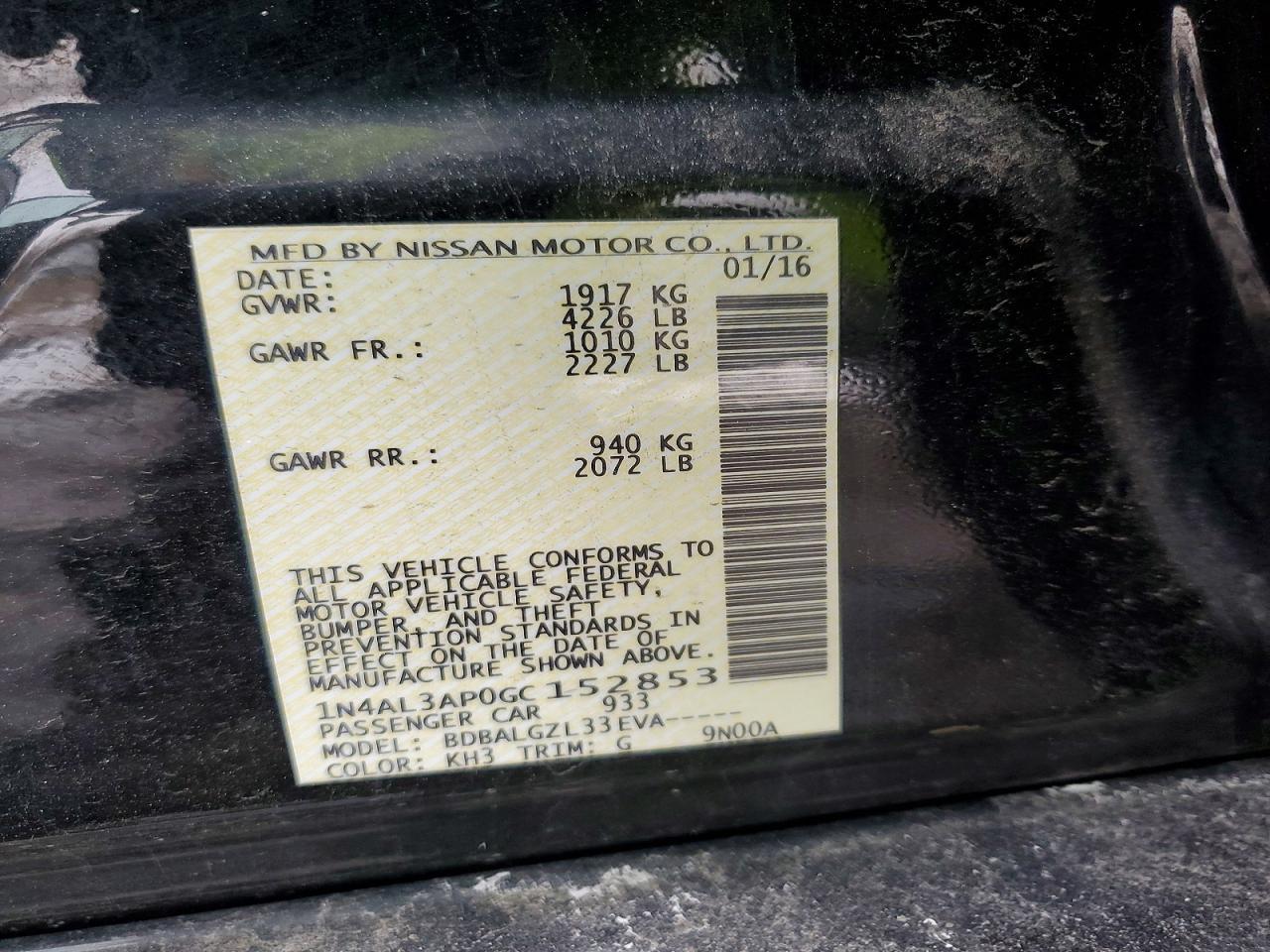 2016 Nissan Altima 2.5