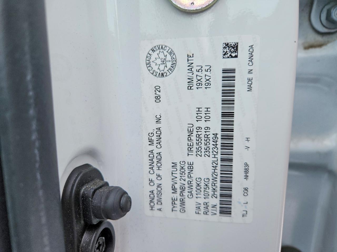 2020 Honda Cr-v Sport