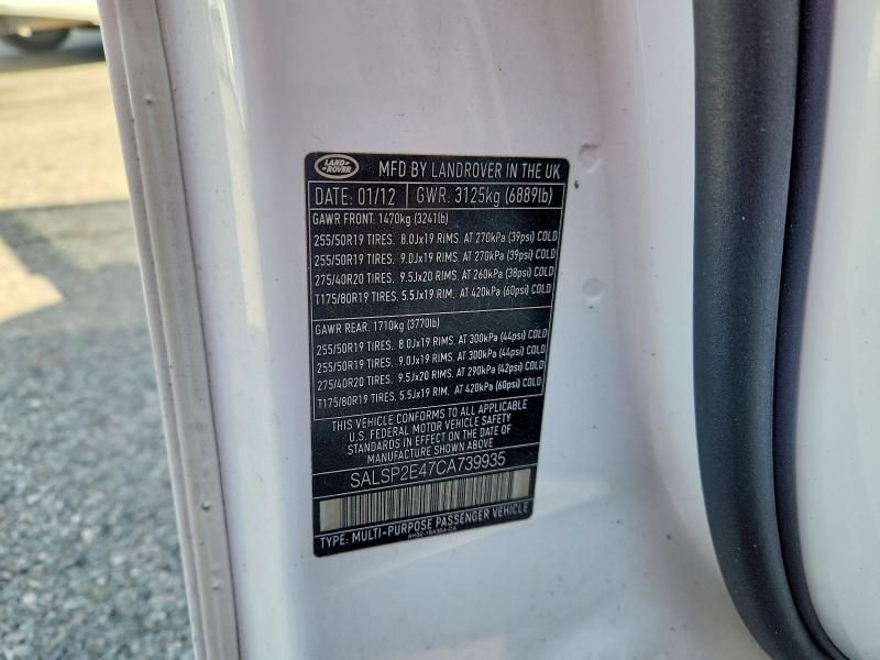 2012 Land Rover Range Rover Sport Autobiography